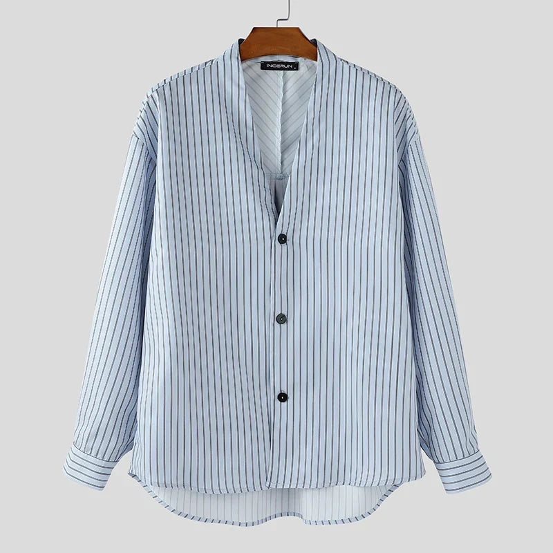 Y2K Button Up Striped Shirt