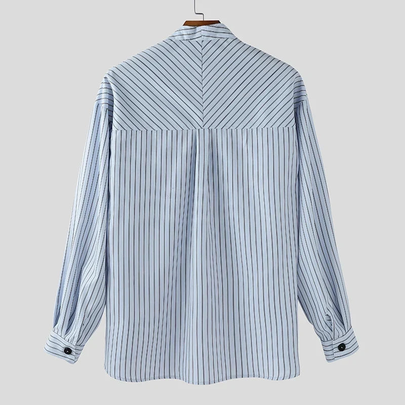 Y2K Button Up Striped Shirt