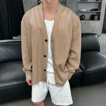 Y2K Button Up Striped Shirt