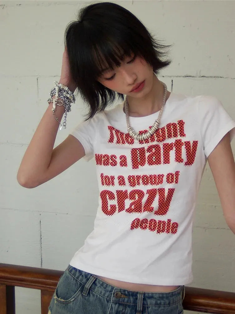 Y2K Crazy Party Graphic Tee