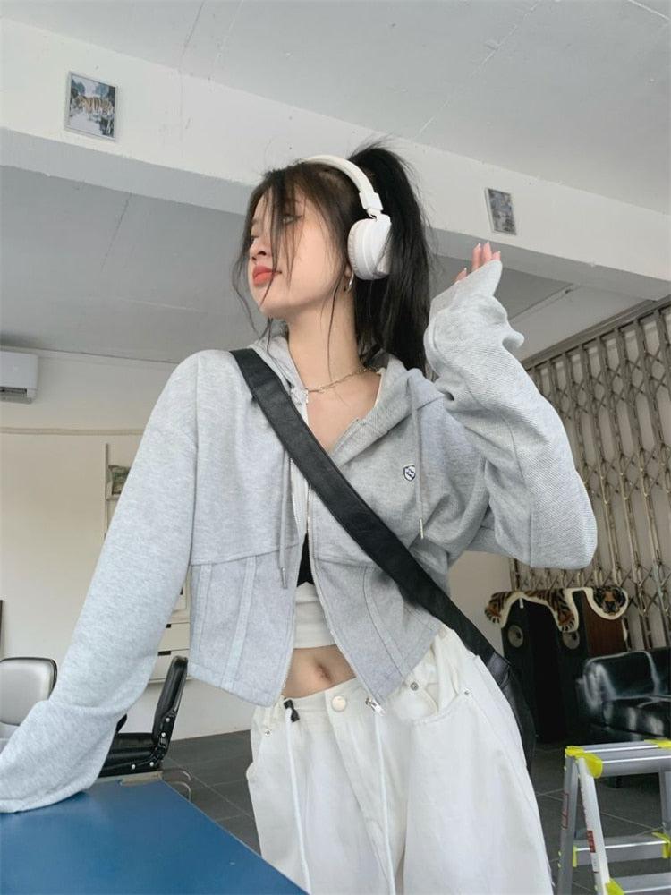 Y2K Cropped Hoodie