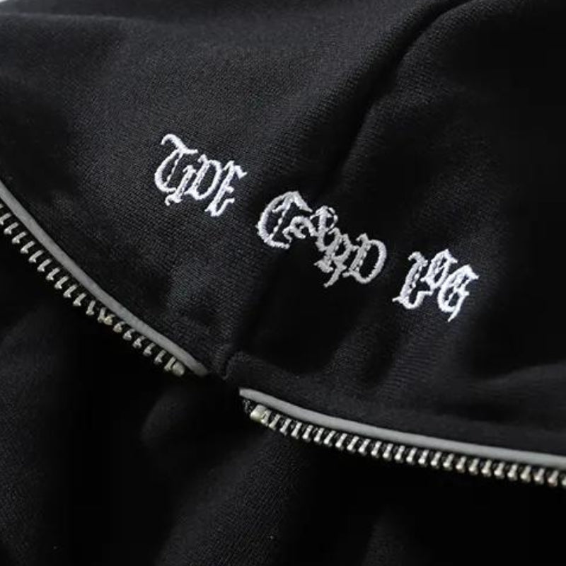 Y2K Cyber Zip-Up Hoodie