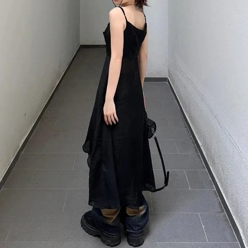 Y2K Dress-Like Strap Top