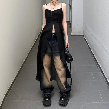 Y2K Dress-Like Strap Top