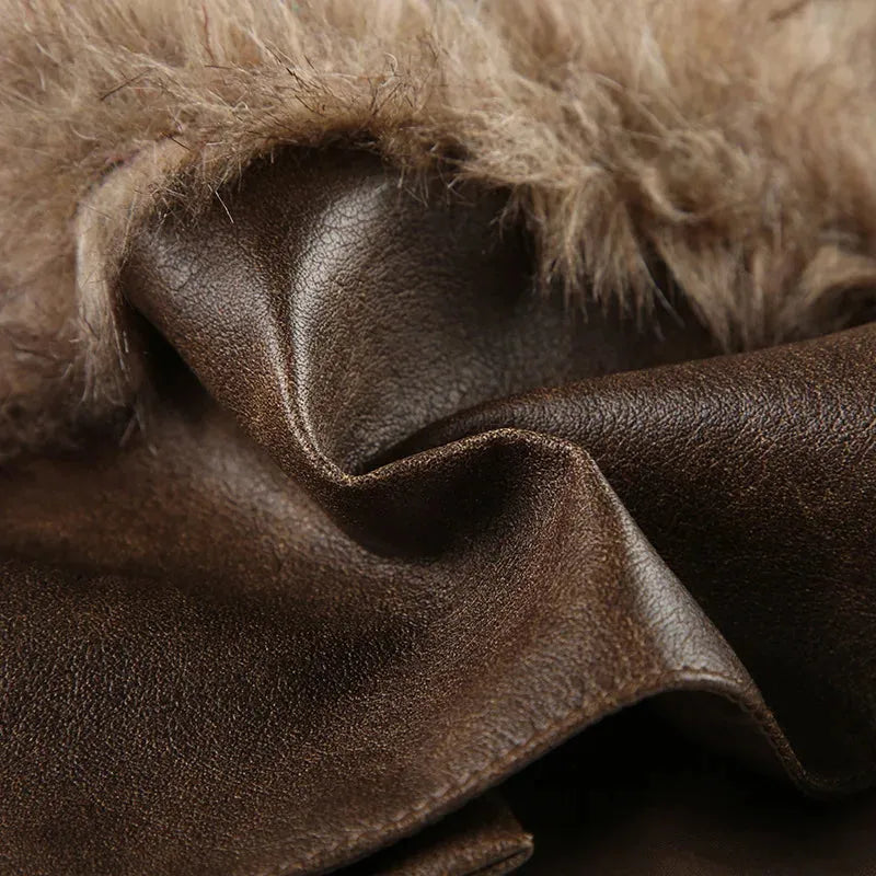 Y2K Faux Fur Mini Skirt
