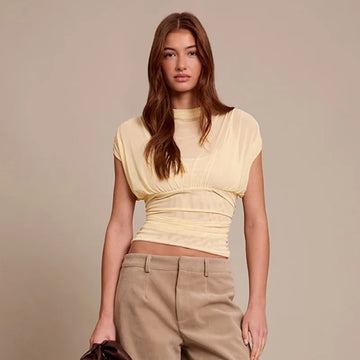 Y2K Fitted Mesh Top