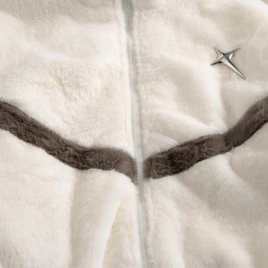 Y2K Fleece Zip-Up Jacket