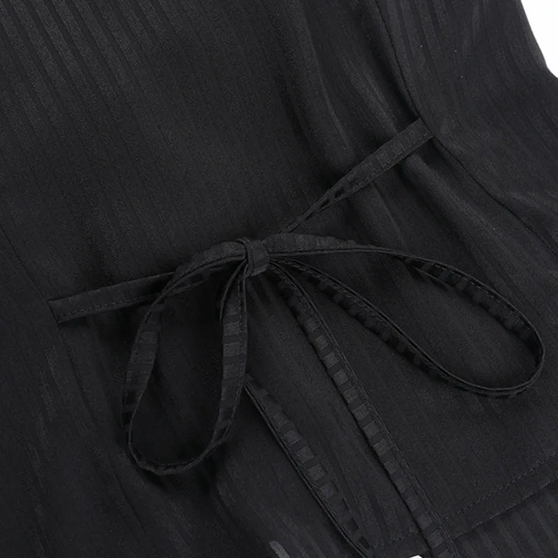 Y2K Goth Victorian Ruffle Shirt