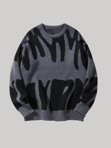Y2K Graphic Pullover Sweater