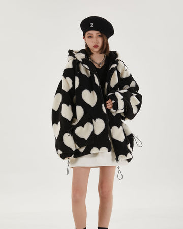 Y2K Heart Pattern Jacket