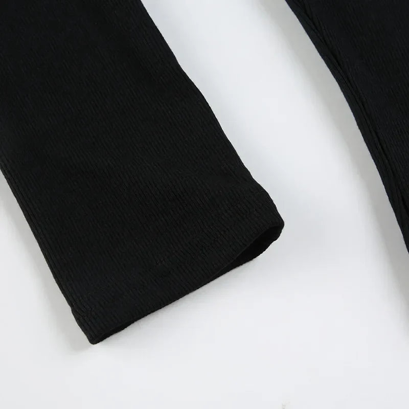 Y2K Lace Trim Button Top