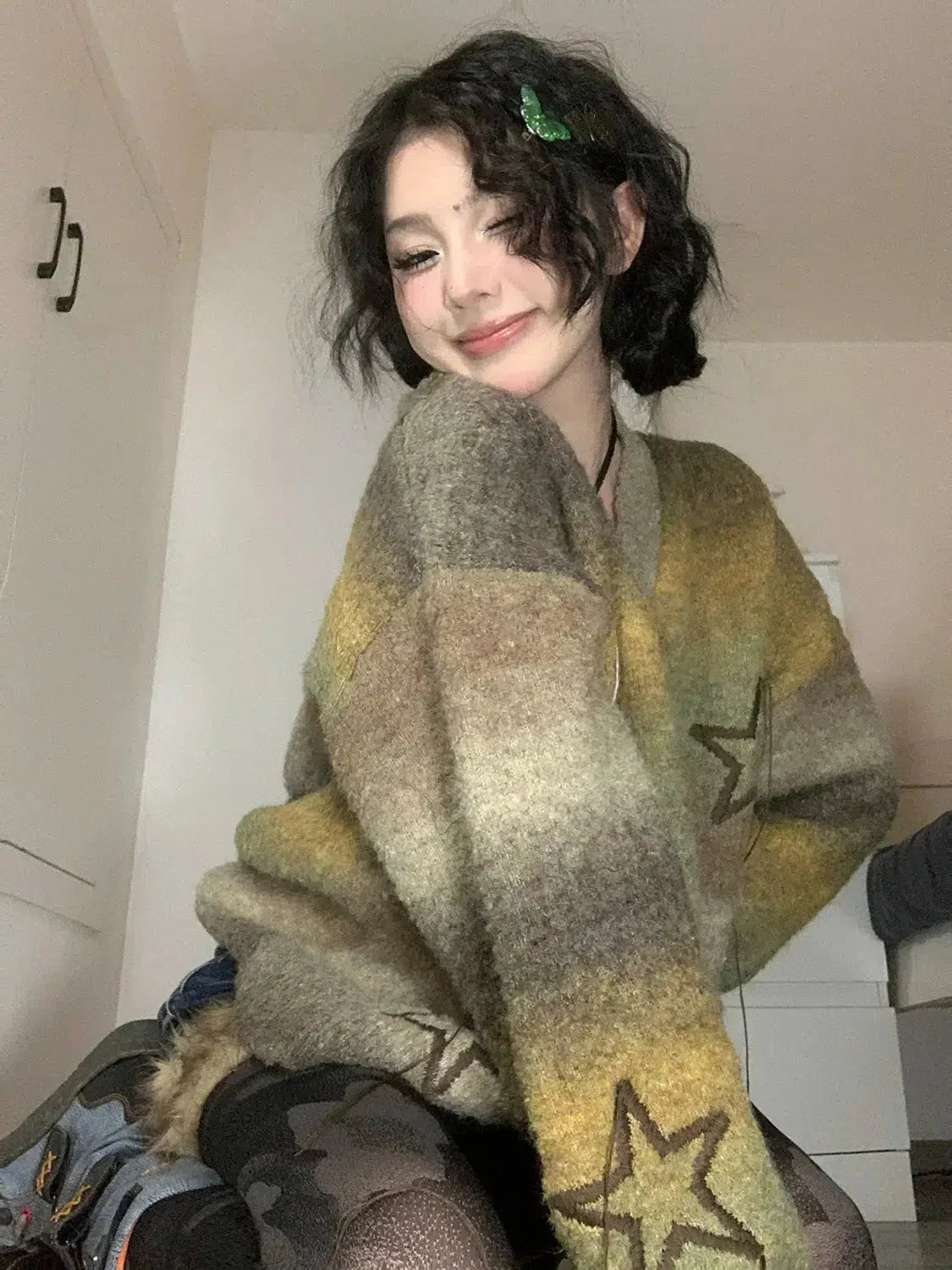 Y2K Oversized Cardigan