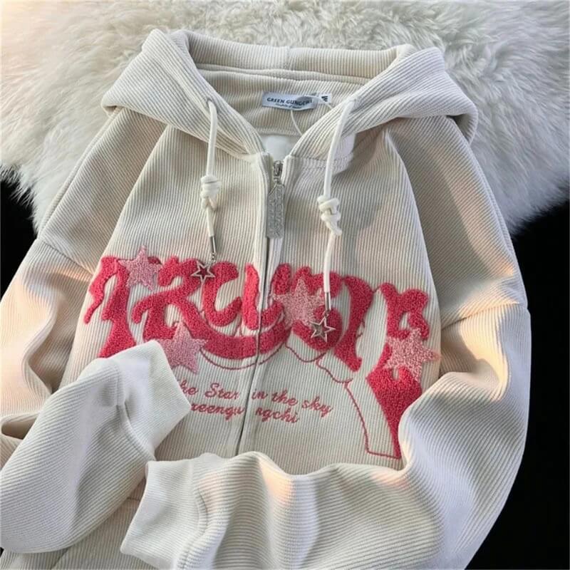 Y2K Oversized Graphic Hoodie