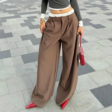 Y2K Pinstripe Baggy Pants