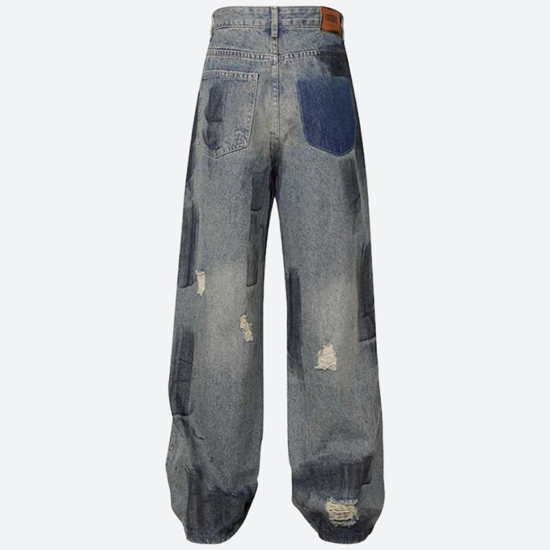 Y2K Ripped Denim Jeans
