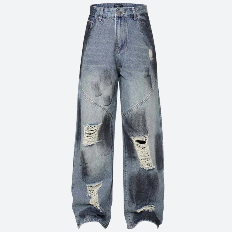 Y2K Ripped Denim Jeans