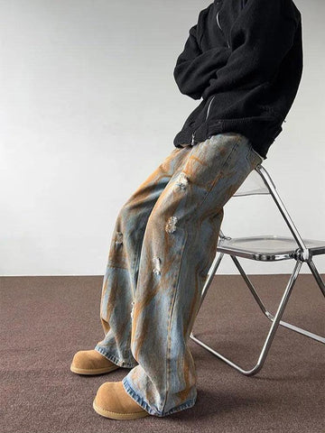 Y2K Rusty Wide Leg Denim Jeans