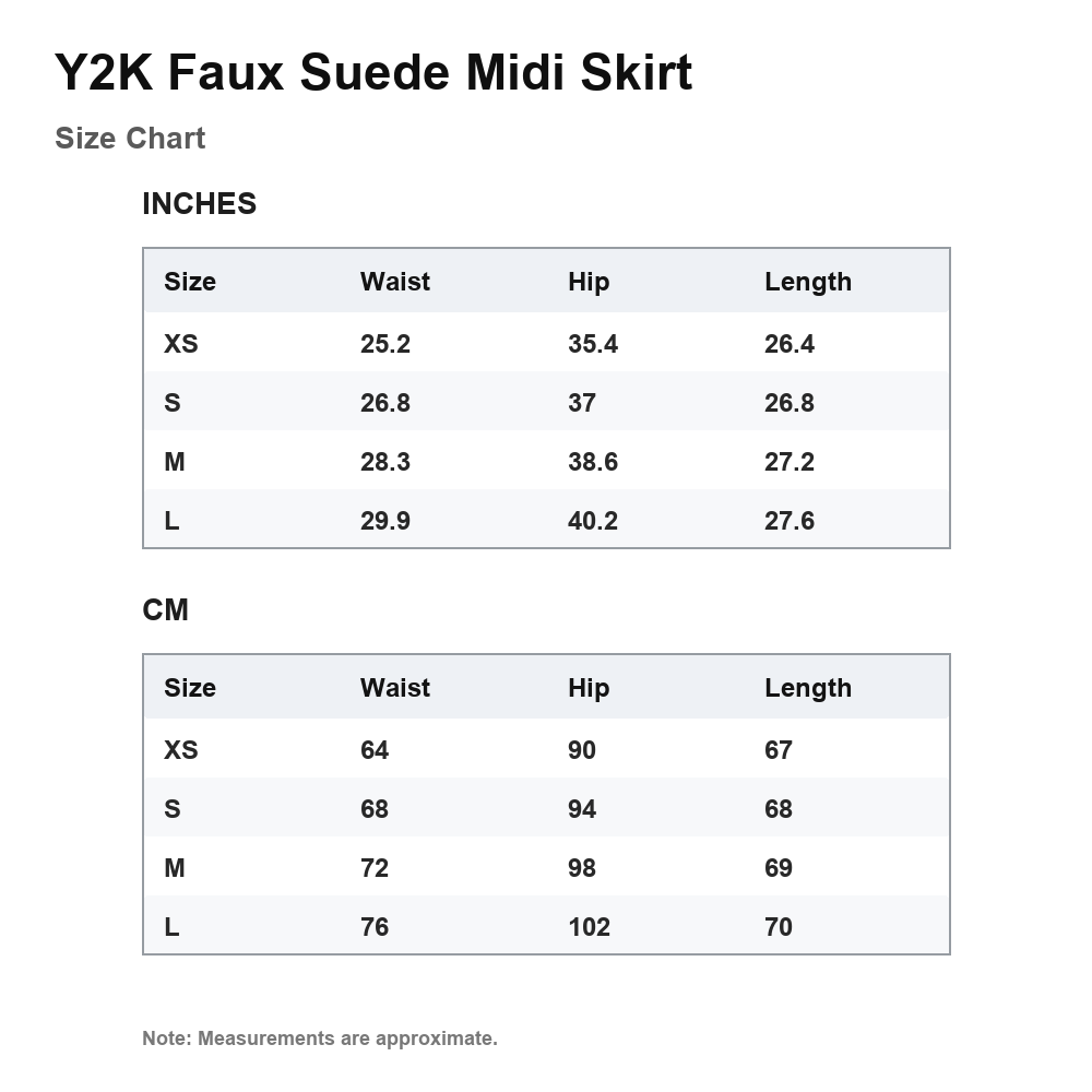 Y2K Faux Suede Midi Skirt