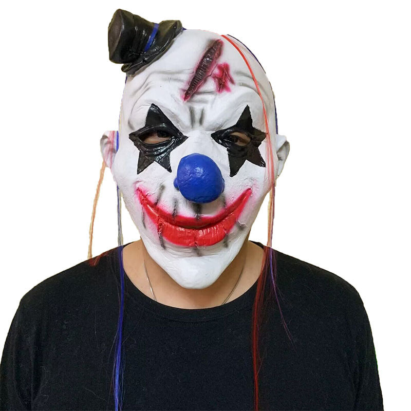 Halloween Clown Mask Scary Prank Party Costume Accessory