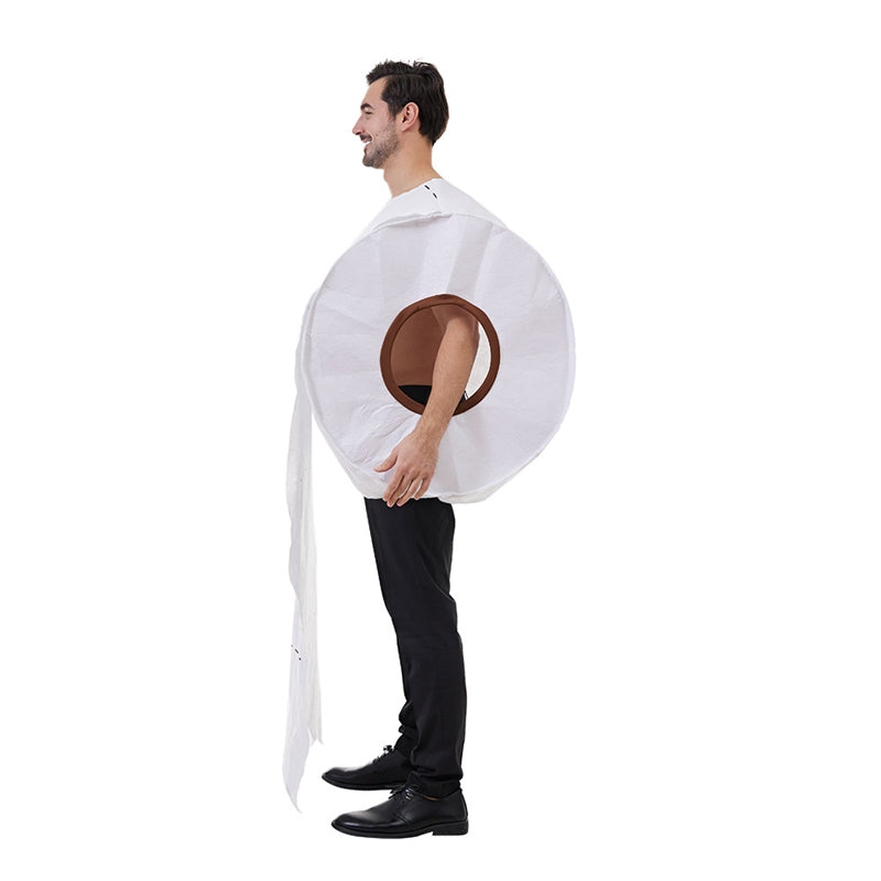 Funny Toilet Paper Cosplay Halloween Party Stage Costume