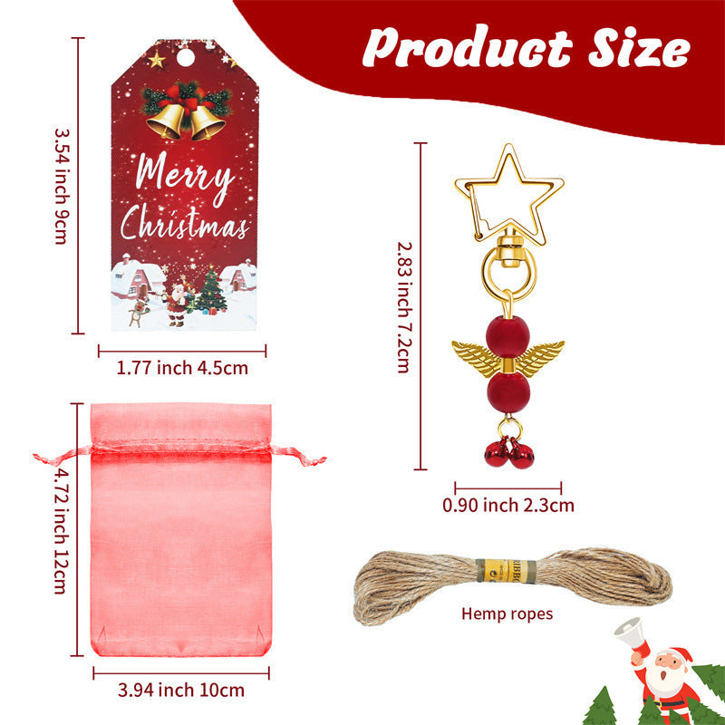 Christmas Star Angel Pendant Set For Tree Decor Gift