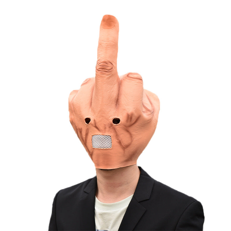 Middle Finger Disrespect Mask Halloween Prank DJ Party