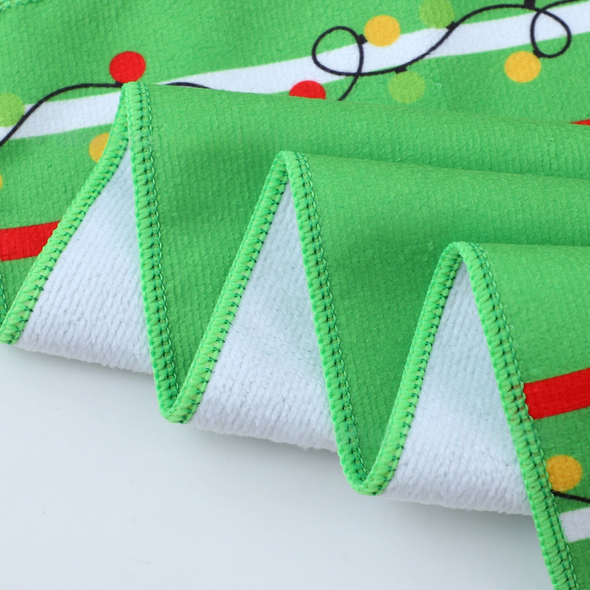 Christmas Dish Towel Polyester Printing Kitchen Cloth