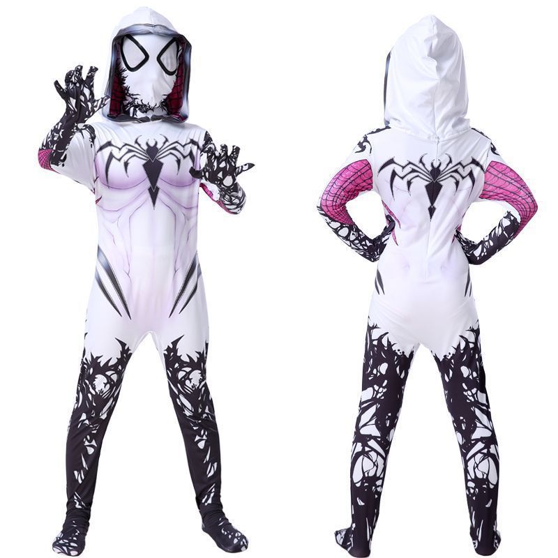 Venom Gwen Spider-Man Cosplay Costume For Kids Halloween Performance