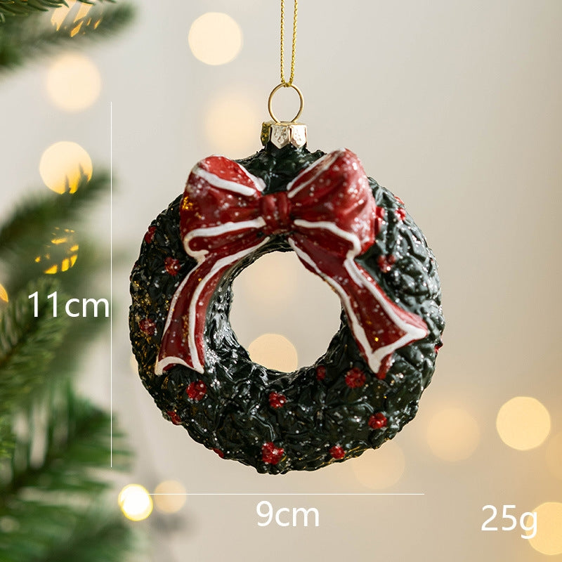 Christmas Tree Ornaments Painted Decorations