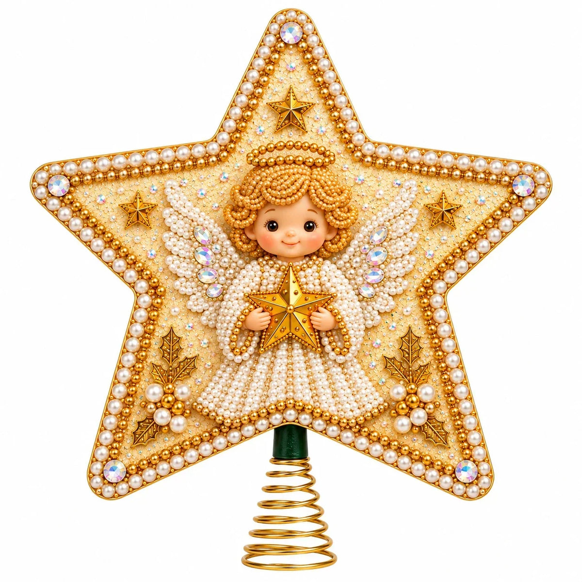 Santa Diamond Painting Christmas Tree Topper