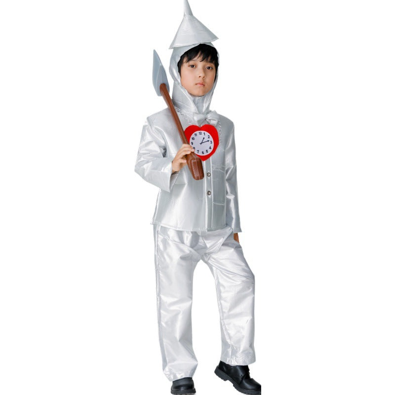 Tin Man Costume For Men Halloween Wizard Of Oz Stage Performance