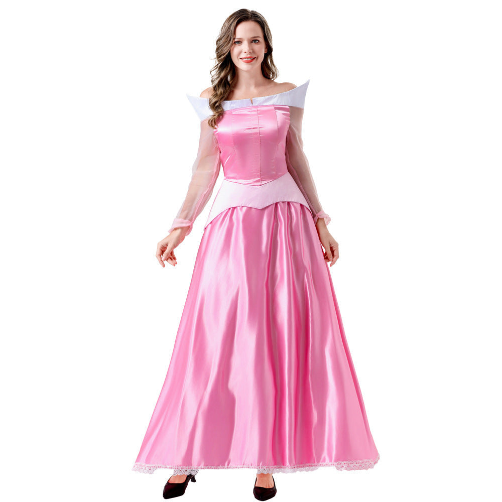 Adult Women's Cosplay Sleeping Beauty Princess Dress Costume