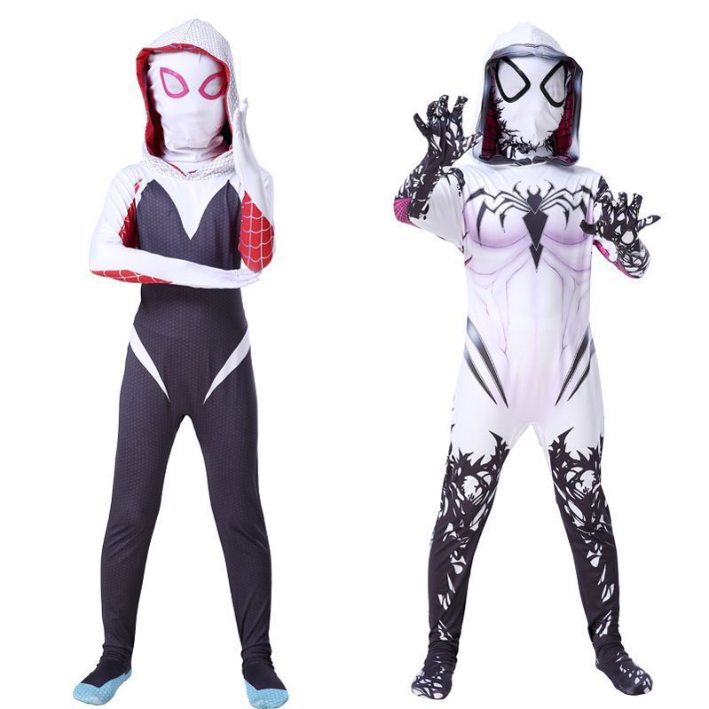 Venom Gwen Spider-Man Cosplay Costume For Kids Halloween Performance