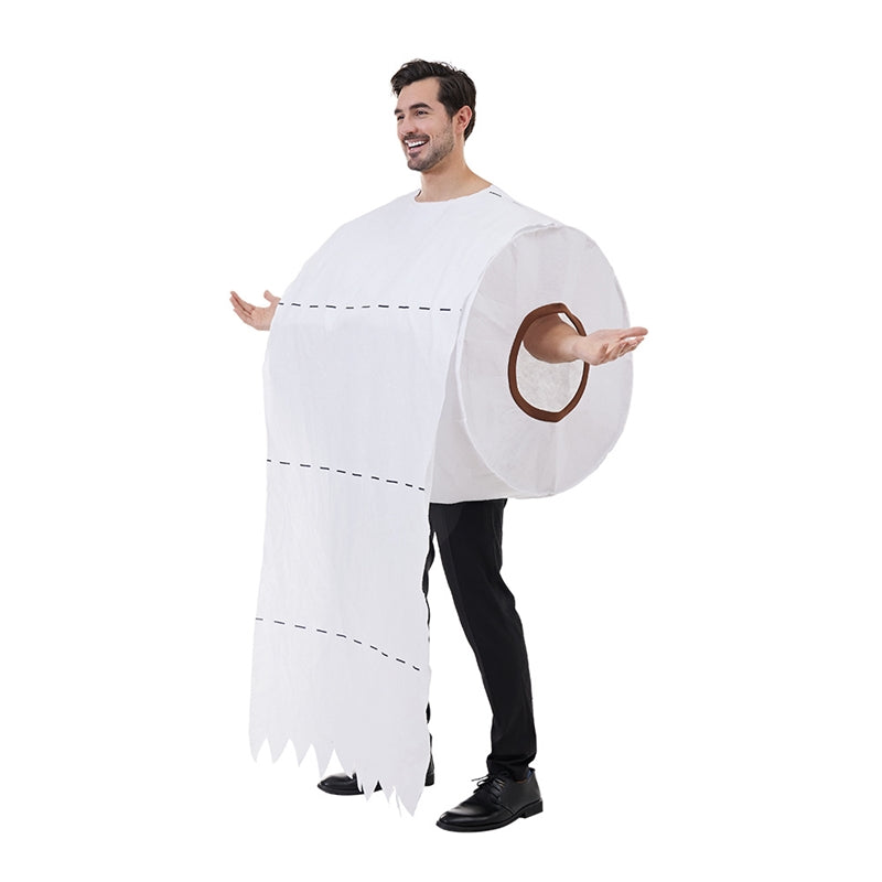 Funny Toilet Paper Cosplay Halloween Party Stage Costume