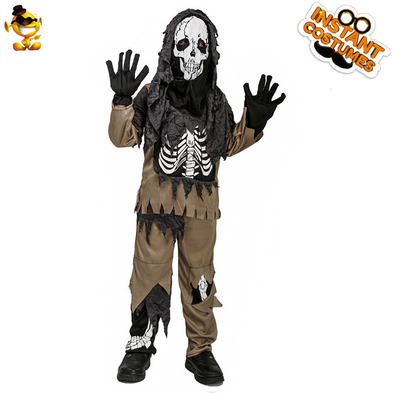 Halloween Boys Skeleton Costume For Cosplay Party