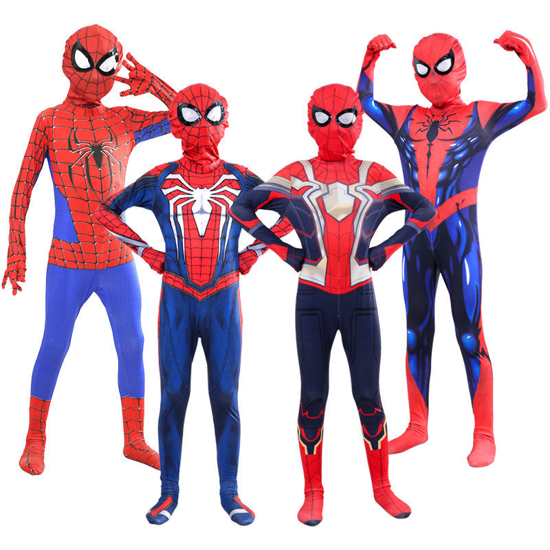 Black Red Spider Costume For Kids Halloween Cosplay