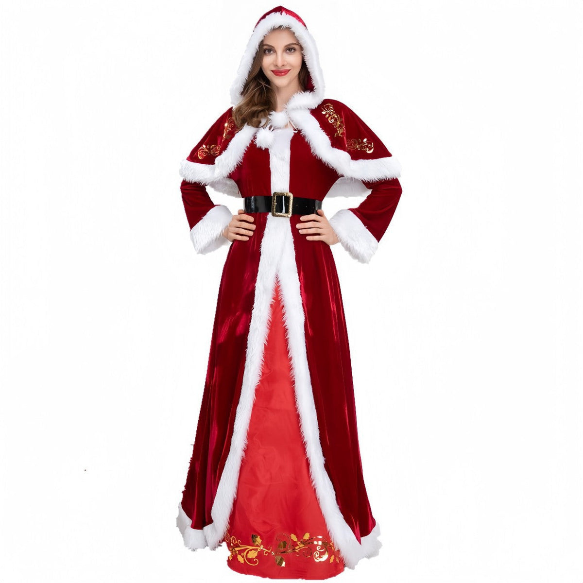 Christmas Couple Santa Costume Stage Performance Set