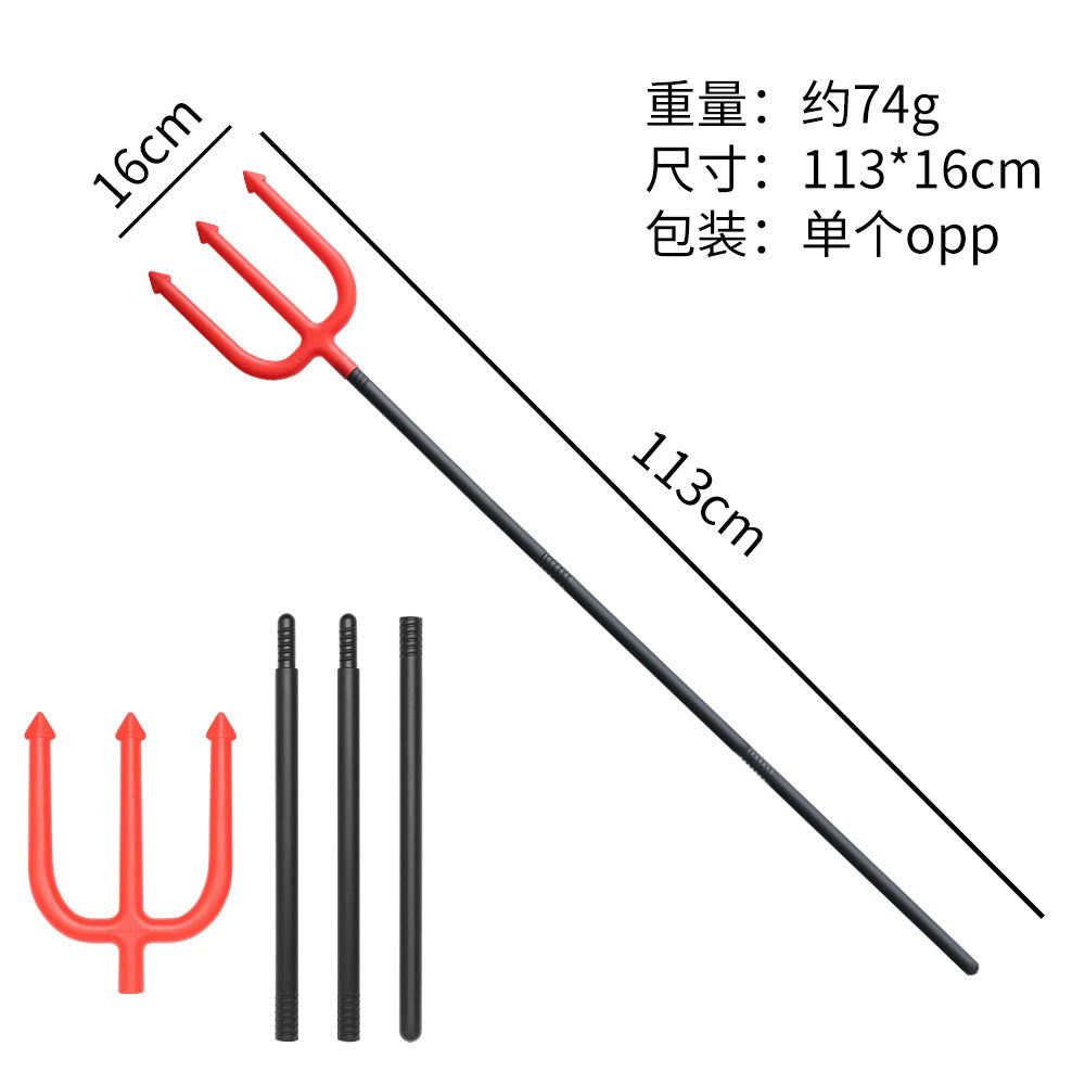 Halloween Cosplay Props Axe Scythe Demon Fork