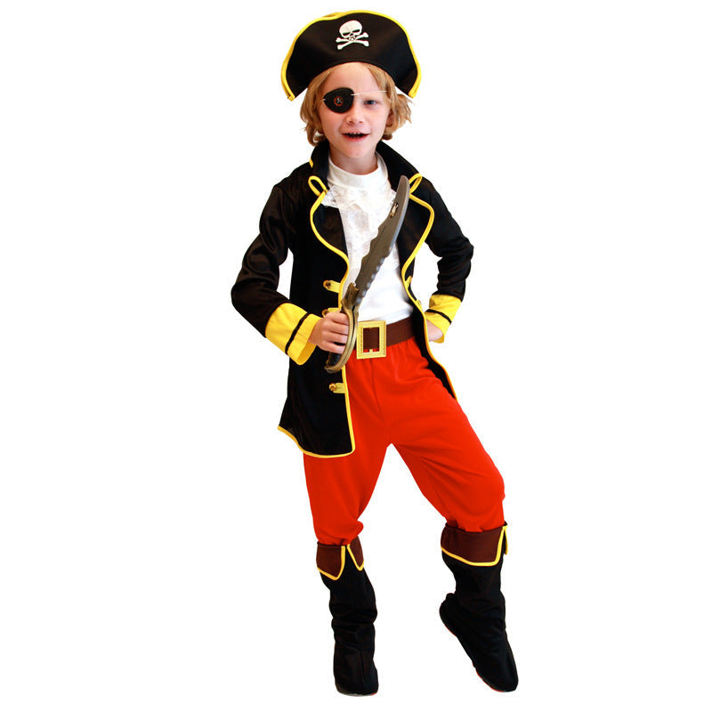 Kids Pirate Costume Jack Sparrow Halloween Boys Clothing
