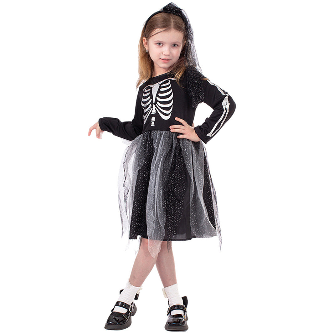 Skeleton T-Rex Costume For Kids Halloween Cosplay