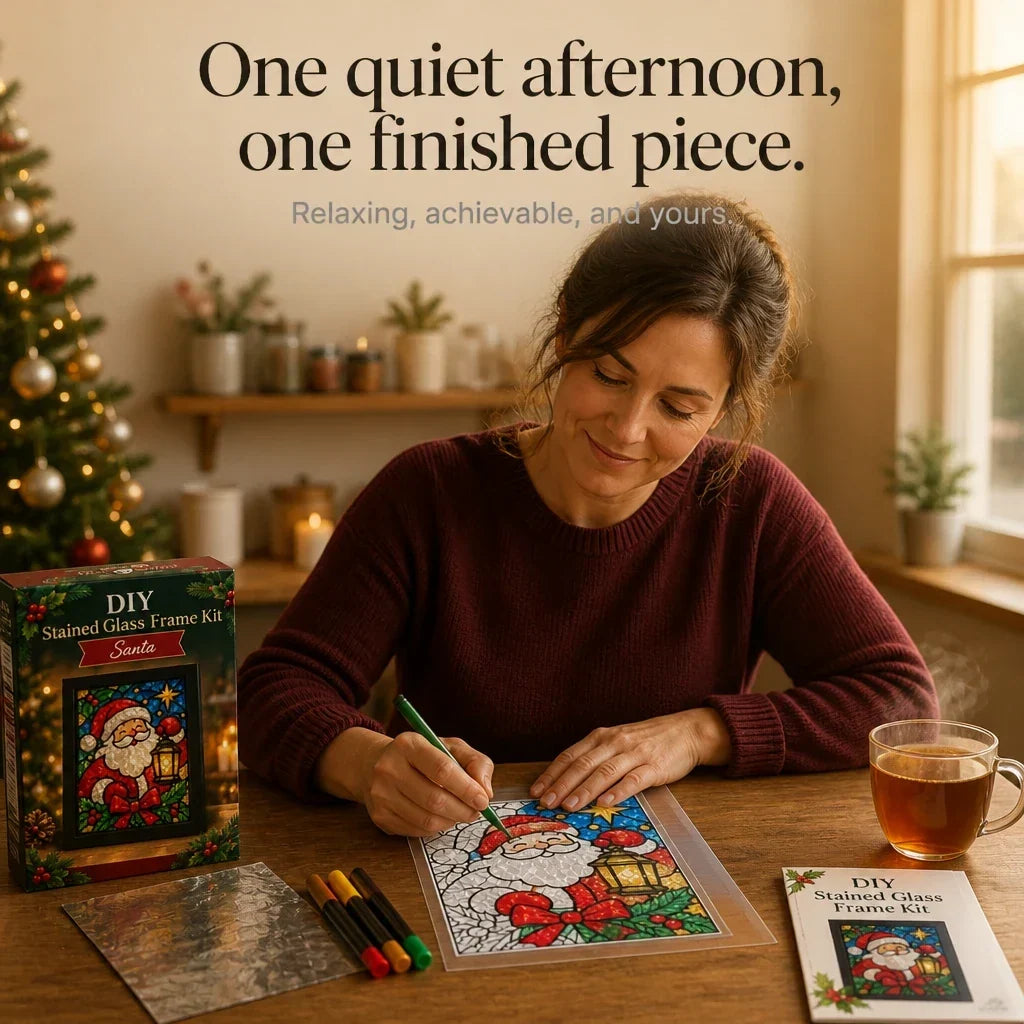 Foil-Backed Christmas Stained Glass Art Kit