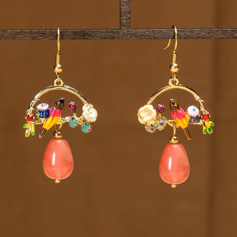 Chinese Ancient Ethnic Jewelry Retro Earrings