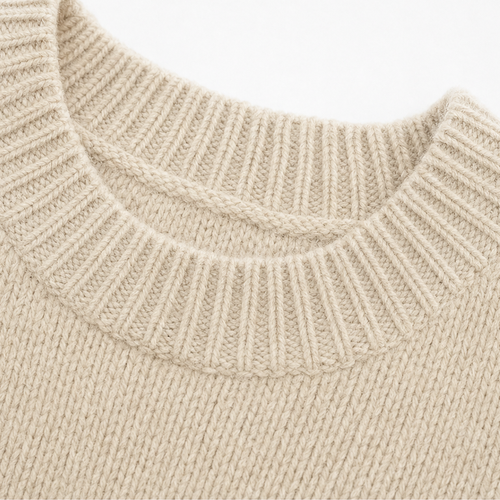 Braided Cord Button-Front Knit Sweater