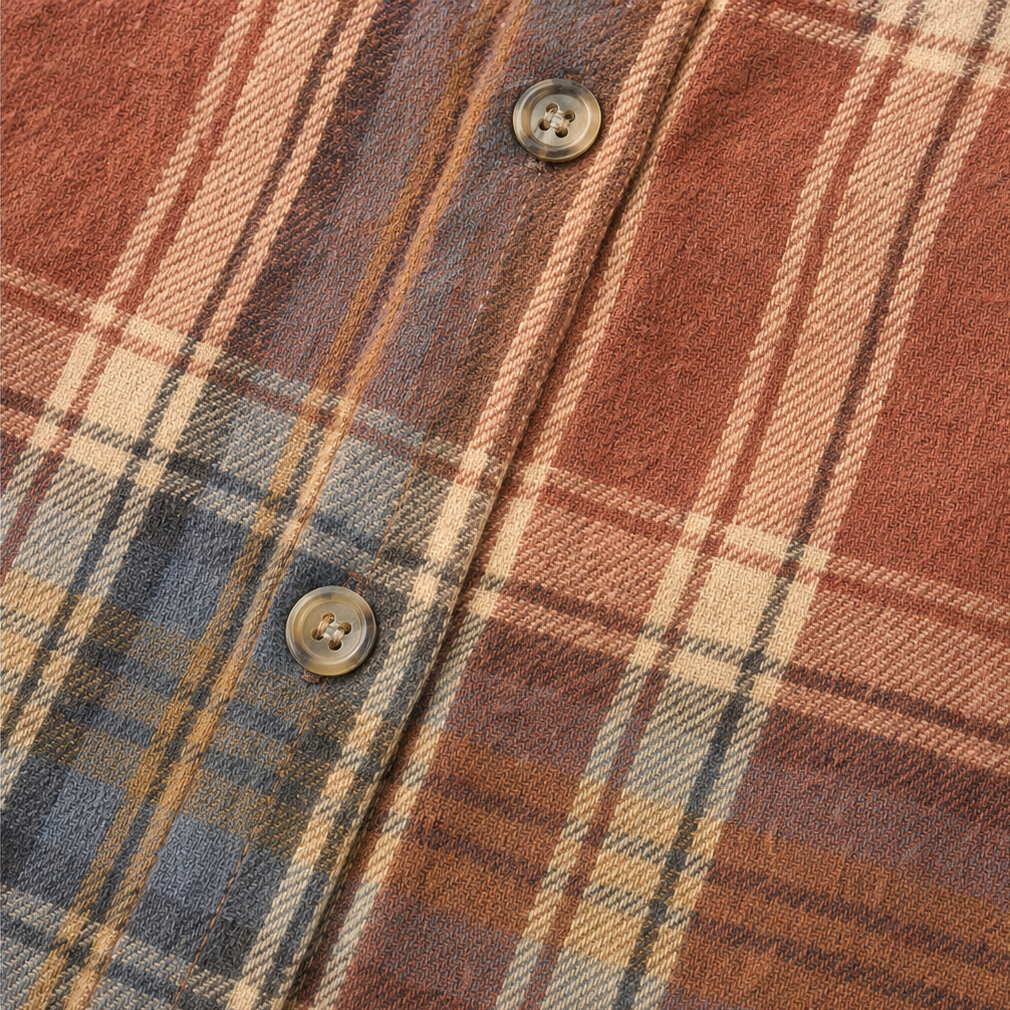 Plaid Button-Down Shirt