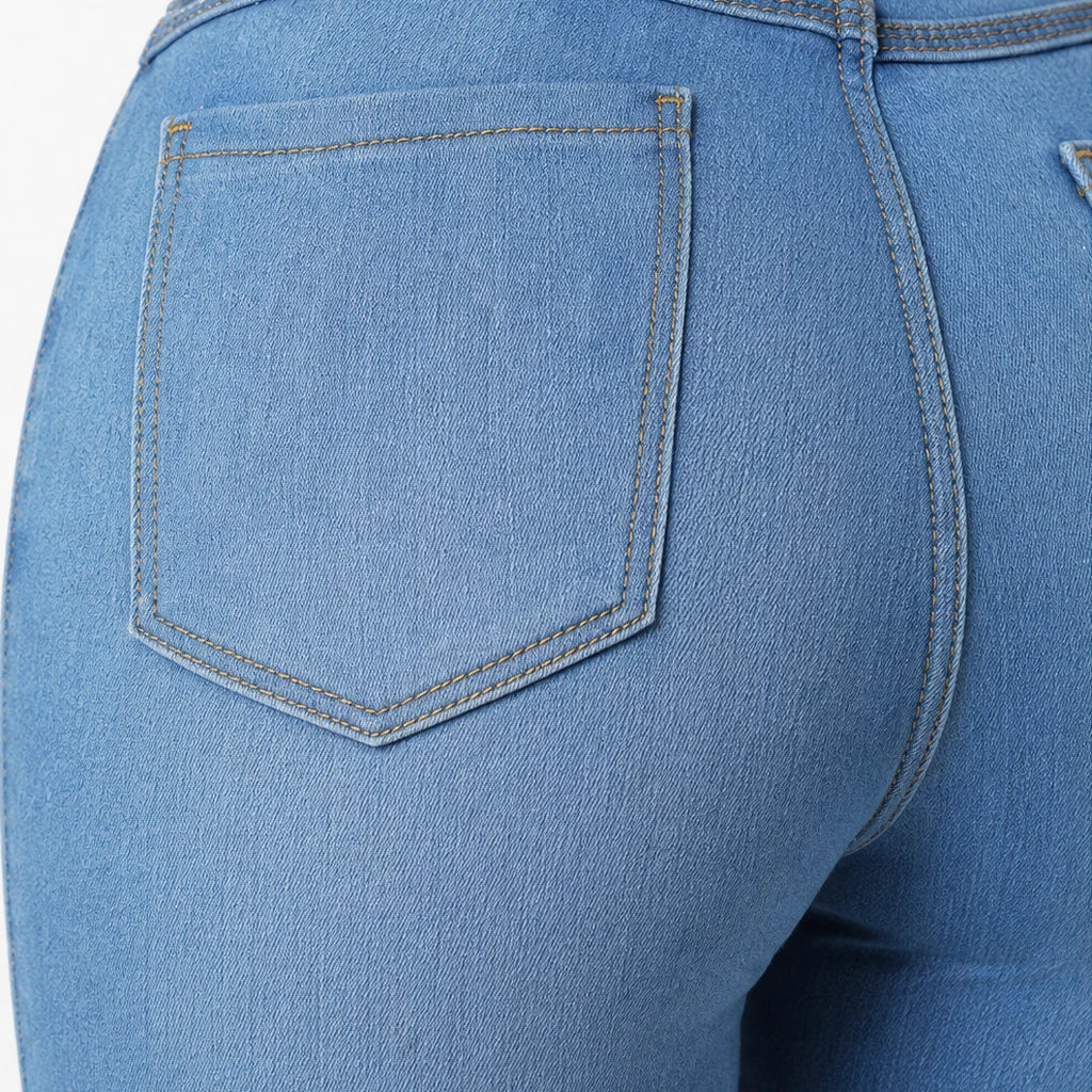 High-Waisted Stretch Skinny Jeans