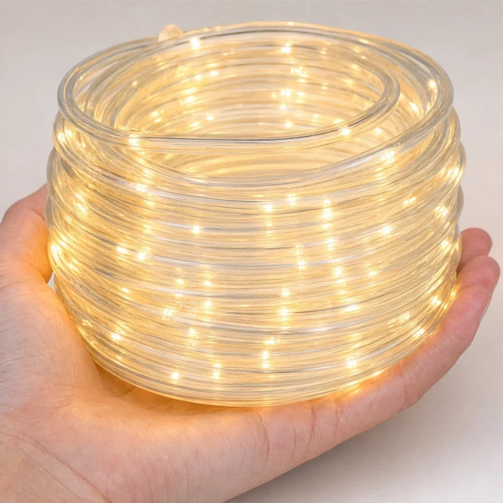Solar PVC Tube Outdoor String Lights