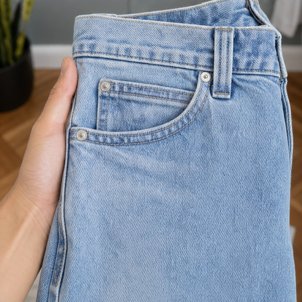Wide Leg Stretch Jeans
