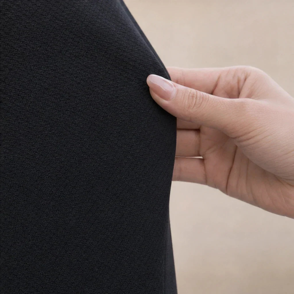 Asymmetrical Zip-Front Slit Dress