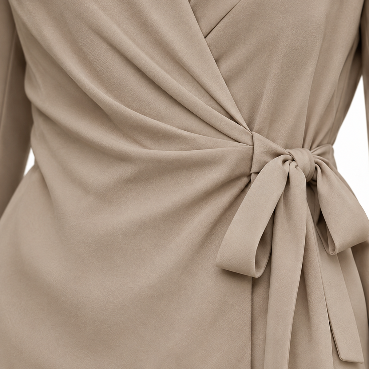 Wrap Tie Blazer & Wide Leg Pants Set