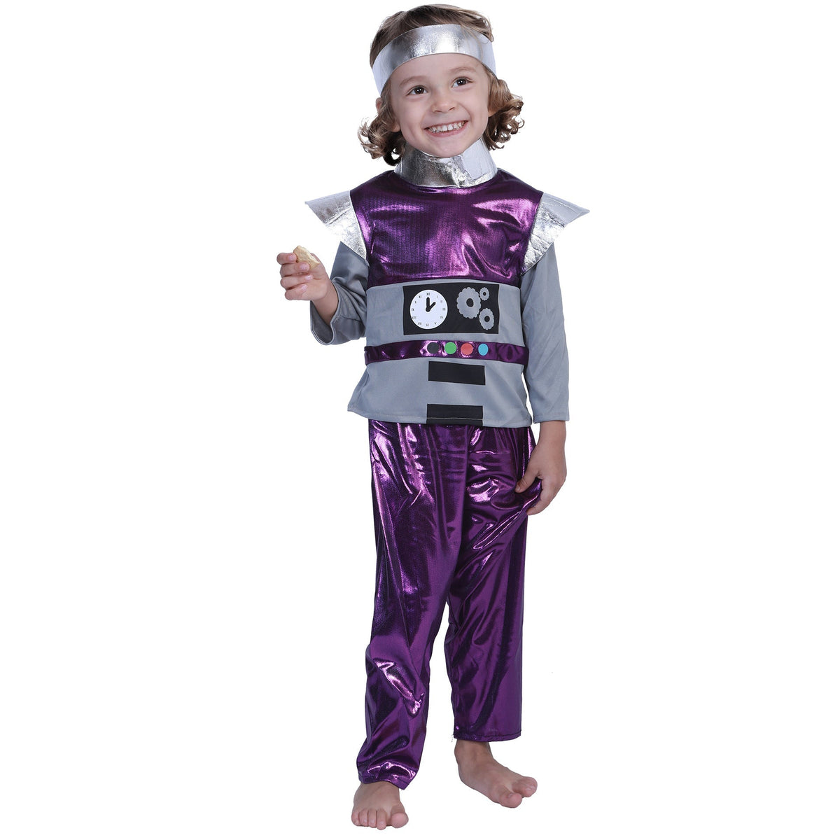 Purple Alien Robot Costume For Halloween Stage Performance